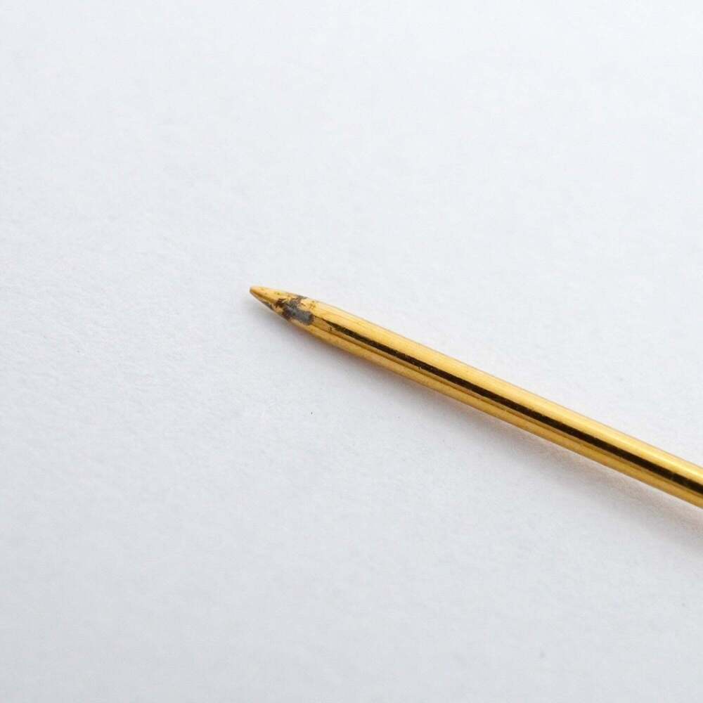 CHANEL Authentic Gold Logo Brooch - Picture 7 of 7